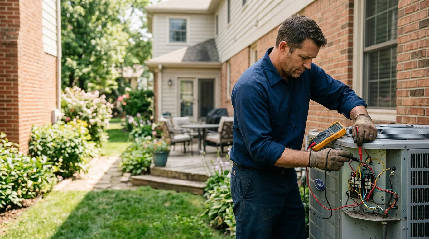 HVAC technician working near Hercules, CA